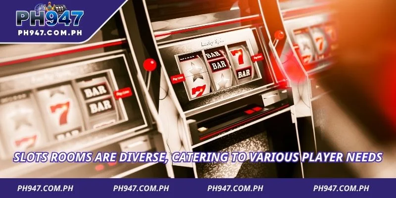Slots rooms are diverse, catering to various player needs