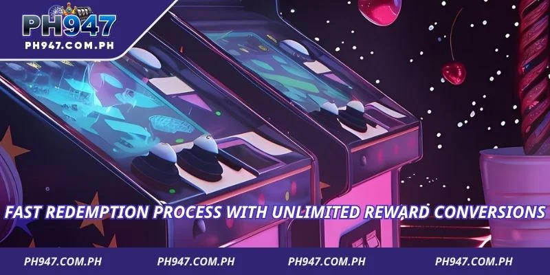 Fast redemption process with unlimited reward conversions