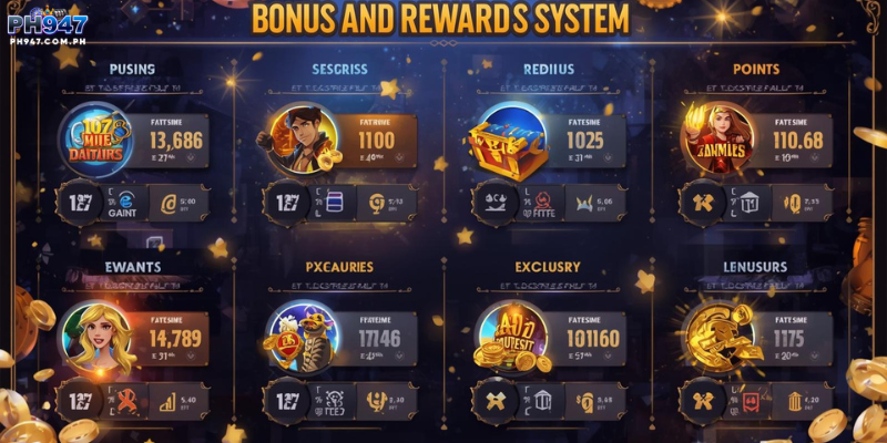 This image shows how players can accumulate rewards and bonuses through consistent gameplay.